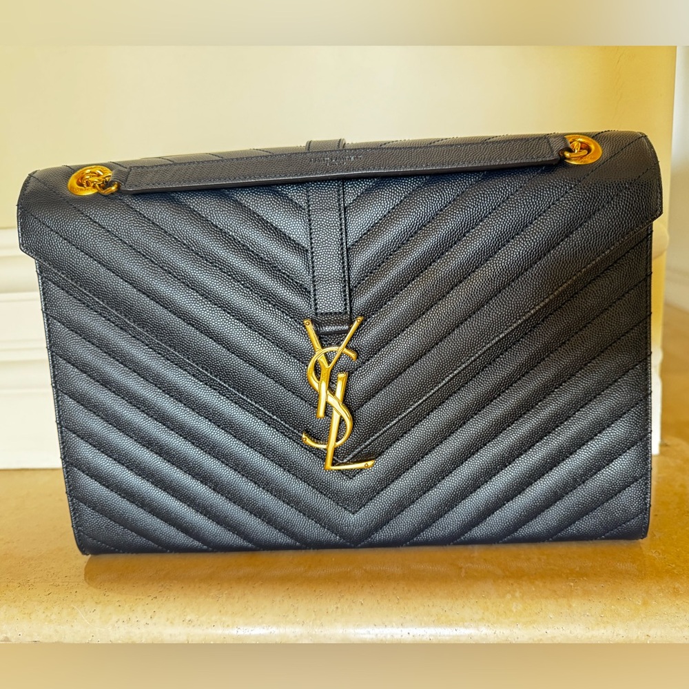 YSL Medium Matelasse Monogram Envelope Shoulder Bag